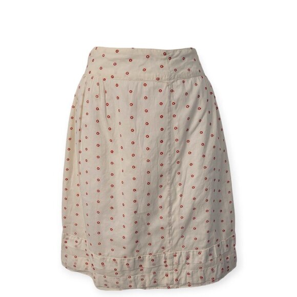 Vintage Y2K Anthropologie Odille Cotton Skirt Size 4 - Picture 9 of 10